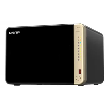 QNAP TS-664 NAS tower Intel® Celeron® N5095 8 GB DDR4 0 TB QNAP QTS zwart, brons