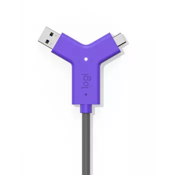 LOGITECH Swytch - hub - 2 x HDMI + 1 x Superspeed USB + 2 x USB-C - desktop