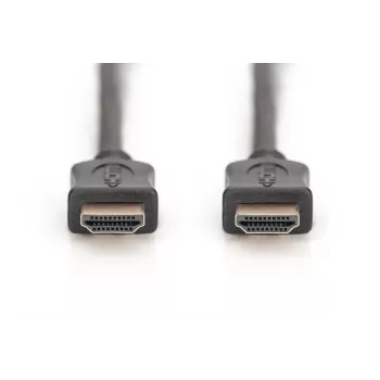 DIGITUS HDMI High Speed-verbindingskabel, type A M/M, 3m met Ethernet, Ultra HD 60p, goud zwart