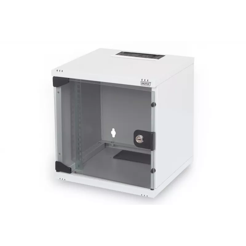 DIGITUS 10in netwerkbundel – 6U kast, grijs schap, PDU, 8-poorts switch, CAT6 patchpaneel