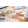 LOGITECH minimalistisch draadloos verlicht toetsenbord - MX KEYS MINI - Pale Gray - Qwertz Duits