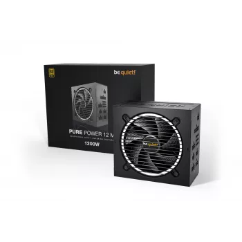 be quiet! PURE POWER 12 M | 1200W voeding 20+4 pin ATX ATX zwart