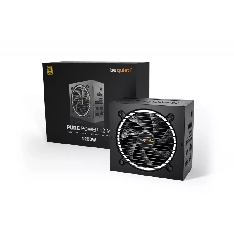 be quiet! PURE POWER 12 M | 1200W voeding 20+4 pin ATX ATX zwart