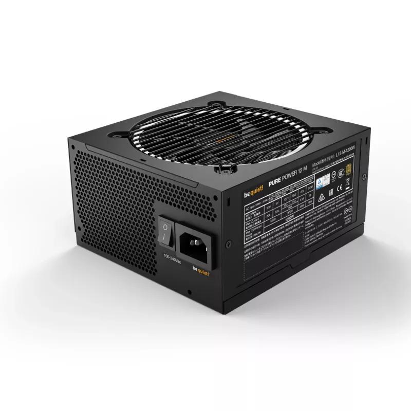 be quiet! PURE POWER 12 M | 1200W voeding 20+4 pin ATX ATX zwart