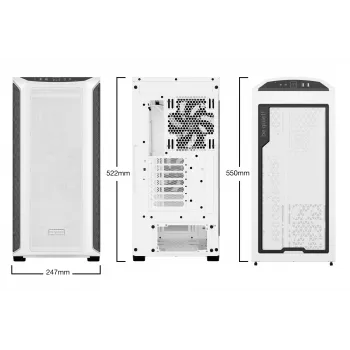 PC-behuizing be quiet! Shadow Base 800 DX wit midi tower