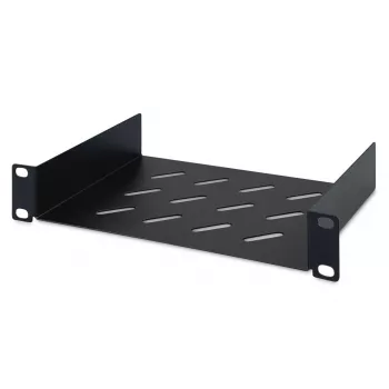 DIGITUS vaste legplank 254 mm (10 inch) 1U 44x254x150 mm, kleur zwart (RAL 9005)