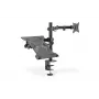 DIGITUS monitorarm met notebookhouder 17-32 inch, 9 kg max. – tafelklem of tule-doorvoer