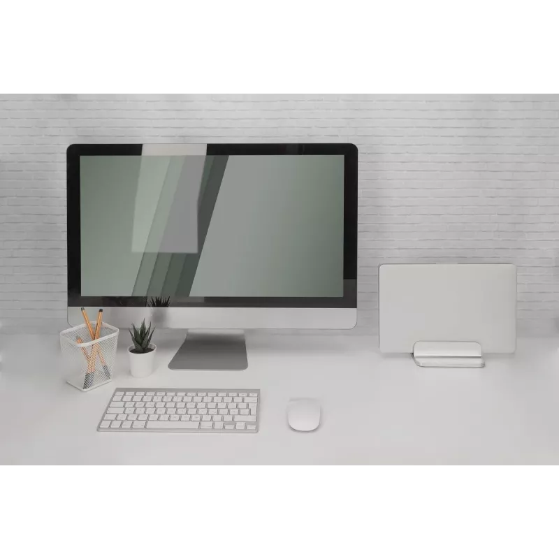DIGITUS verticale notebookstandaard, aluminium zilver