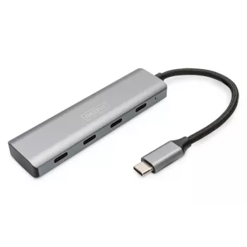 DIGITUS USB-C 4-poorts hub, 4x USB-C 3.1 Gen1, 5 Gbit/s