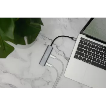 DIGITUS USB-C 4-poorts hub, 4x USB-C 3.1 Gen1, 5 Gbit/s