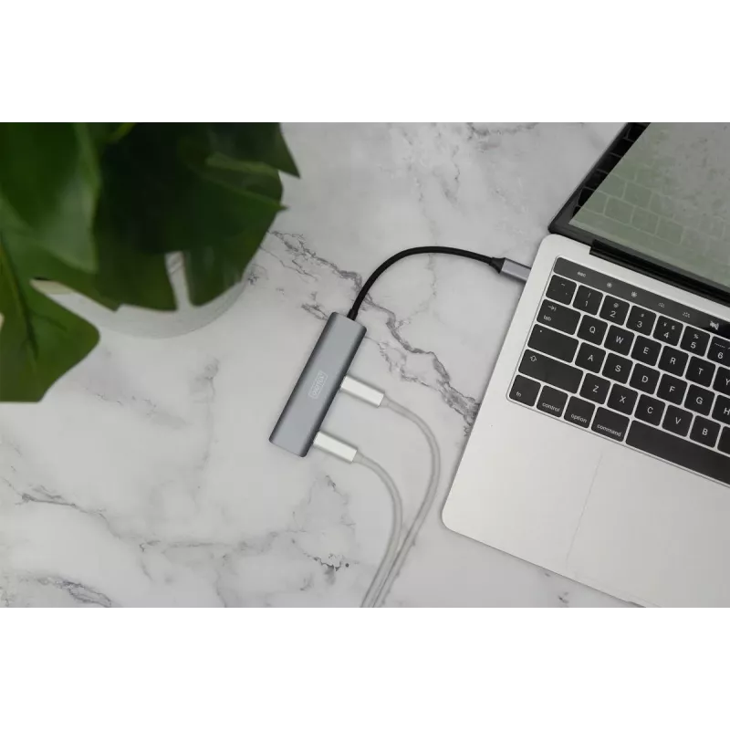 DIGITUS USB-C 4-poorts hub, 4x USB-C 3.1 Gen1, 5 Gbit/s