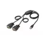 DIGITUS USB 2.0 naar 2x RS232 kabel 1,5m