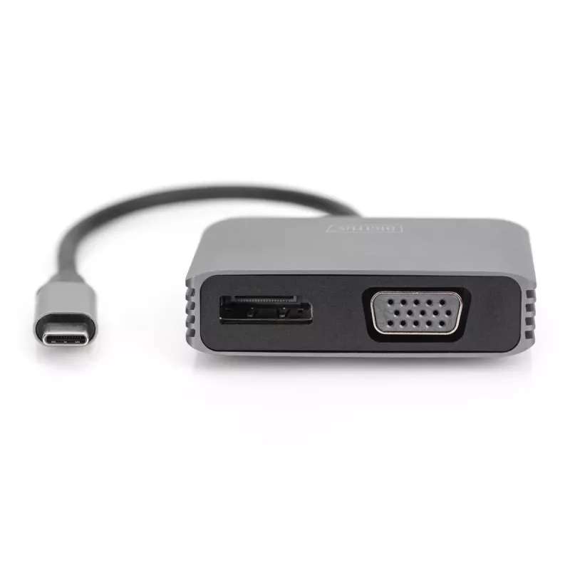 DIGITUS USB Type-C 4K 2-in-1 DisplayPort + VGA grafische adapter