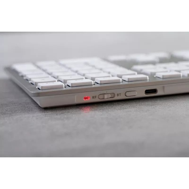 CHERRY KW 9100 slank FOR MAC toetsenbord universeel USB + Bluetooth QWERTZ Duits zilver