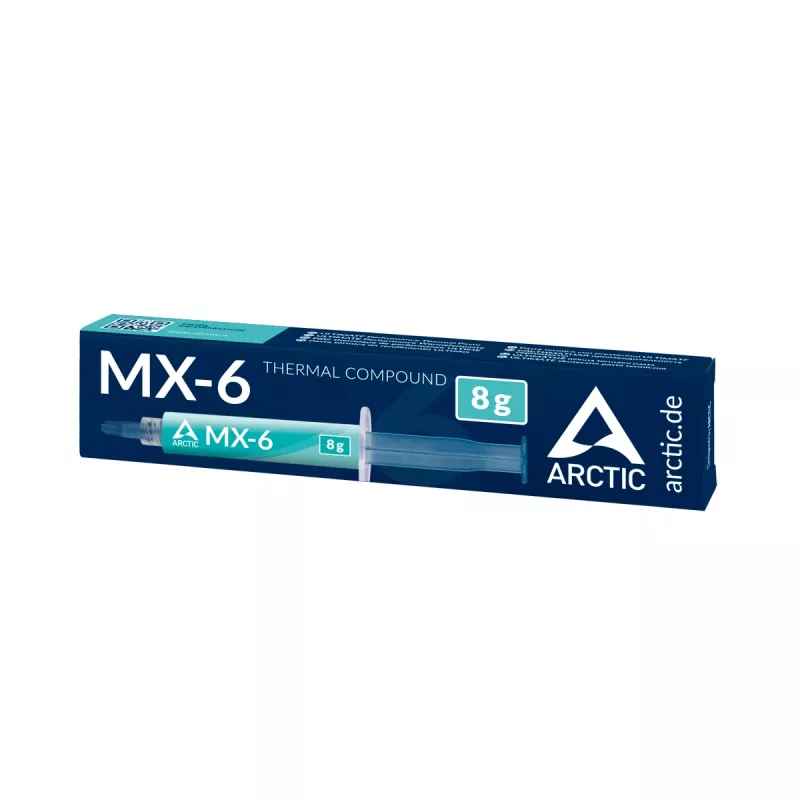 ARCTIC MX-6 ULTIMATE Performance koelpasta, koelpasta, grijs, 8 g, 1 stuk, 27 mm, 121 mm