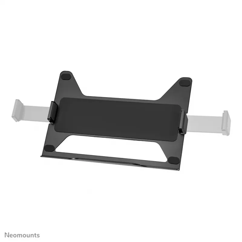 Neomounts DS20-425BL2 monitorarm met laptopsteun 17-27 inch – ruimtebesparend