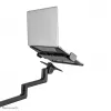 Neomounts DS20-425BL2 monitorarm met laptopsteun 17-27 inch – ruimtebesparend