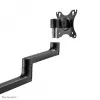 Neomounts DS20-425BL2 monitorarm met laptopsteun 17-27 inch – ruimtebesparend