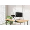 Neomounts DS20-425BL2 monitorarm met laptopsteun 17-27 inch – ruimtebesparend