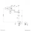 Neomounts DS60-425BL1 monitorarm 17-27 inch - ruimtebesparend