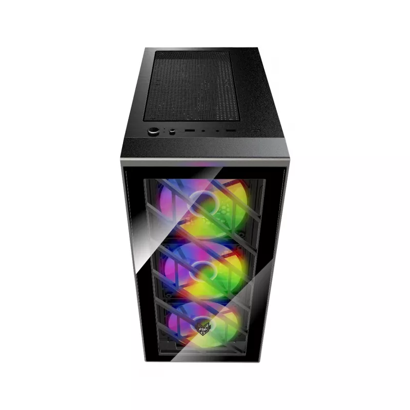 FSP CMT192 behuizing midi tower mITX, mATX, ATX zwart fixed RGB