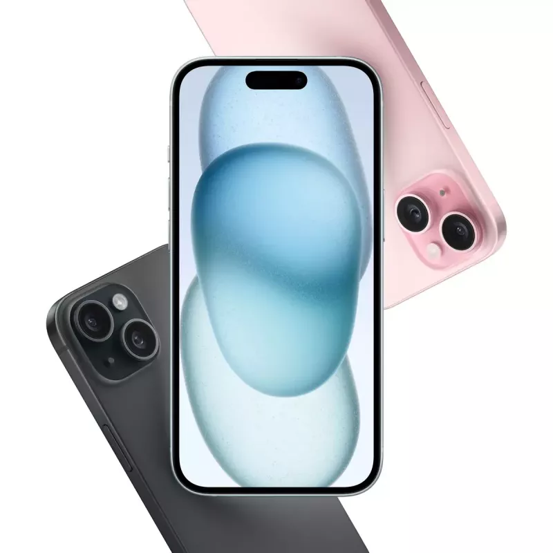 Smartphone Apple iPhone 15 128GB zwart dual sim A16 48MP