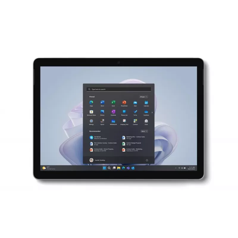 MICROSOFT Surface Go 4 - 10,5 inch touchscreen - Intel N200 - 8 GB RAM - 256 GB SSD - Win11 Pro - Platinum - UHD Graphics