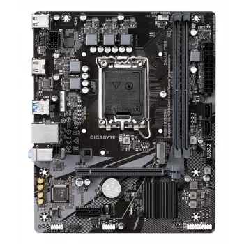 GIGABYTE H610M K DDR4 moederbord - ondersteunt Intel Core 14e gen CPU's, 3+1+1 fasen hybride vermogensontwerp, tot 3200 MHz DDR4, 1x PCIe 3.0 M.2, GbE LAN, USB 3.2 Gen 1