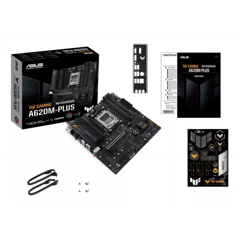 Moederbord ASUS TUF GAMING A620M-PLUS AMD A620 socket AM5 micro ATX