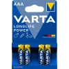 VARTA Batterij Longlife Power Micro AAA LR03 1x4