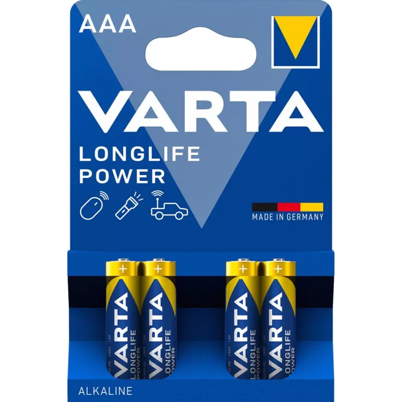 VARTA Batterij Longlife Power Micro AAA LR03 1x4
