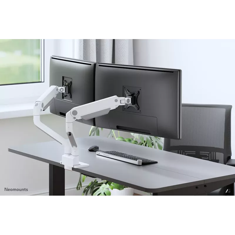 Neomounts DS70S-950WH2 Monitorarm 17-35 inch - Gasveer - Topfix - 180°-stop