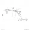 Neomounts DS75S-950BL2 Monitorarm 17-32 inch - Gasveer - Topfix - 180°-stop