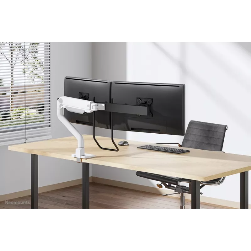 Neomounts DS75S-950WH2 Monitorarm 17-32 inch - Gasveer - Topfix - 180°-stop