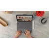 LOGITECH Combo Touch voor iPad (10e gen) - Oxford grijs - Duits Qwertz