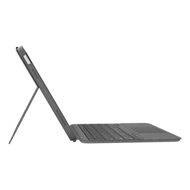 LOGITECH Combo Touch voor iPad (10e gen) - Oxford grijs - Duits Qwertz