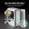 CORSAIR mid-tower ATX PC-behuizing - iCUE 5000T - RGB gehard glas - wit