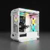 CORSAIR mid-tower ATX PC-behuizing - iCUE 5000T - RGB gehard glas - wit