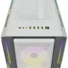 CORSAIR mid-tower ATX PC-behuizing - iCUE 5000T - RGB gehard glas - wit