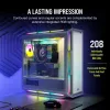 CORSAIR mid-tower ATX PC-behuizing - iCUE 5000T - RGB gehard glas - wit