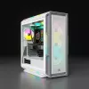 CORSAIR mid-tower ATX PC-behuizing - iCUE 5000T - RGB gehard glas - wit