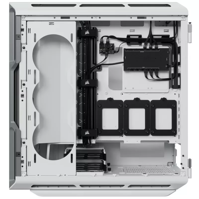 CORSAIR mid-tower ATX PC-behuizing - iCUE 5000T - RGB gehard glas - wit