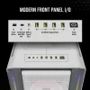 CORSAIR mid-tower ATX PC-behuizing - iCUE 5000T - RGB gehard glas - wit