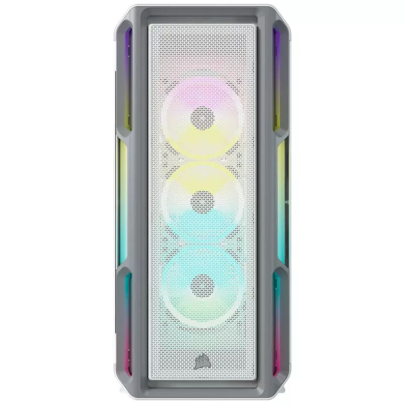 CORSAIR mid-tower ATX PC-behuizing - iCUE 5000T - RGB gehard glas - wit