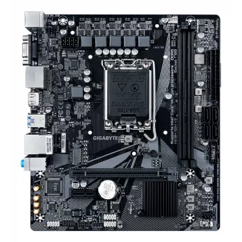 GIGABYTE H610M S2H V2 moederbord - ondersteunt Intel Core 14e gen. CPU's, 4+1+1 hybride fasen digitaal VRM, tot 5600MHz DDR5, 1xPCIe 3.0 M.2, GbE LAN, USB 3.2 Gen 1