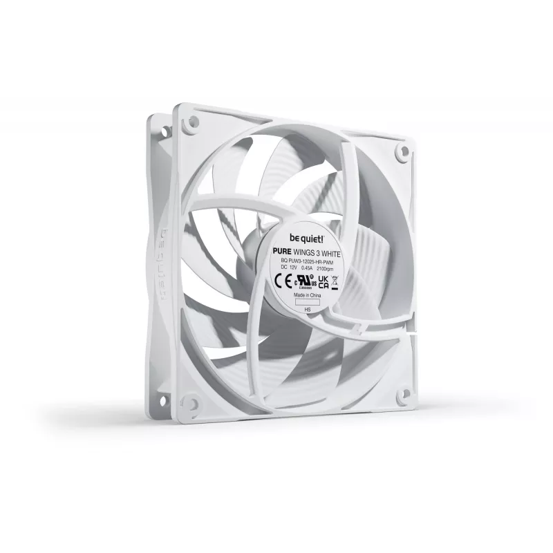 be quiet Pure Wings 3 120mm PWM high-speed wit computerbehuizingsventilator 12 cm 1 stuk