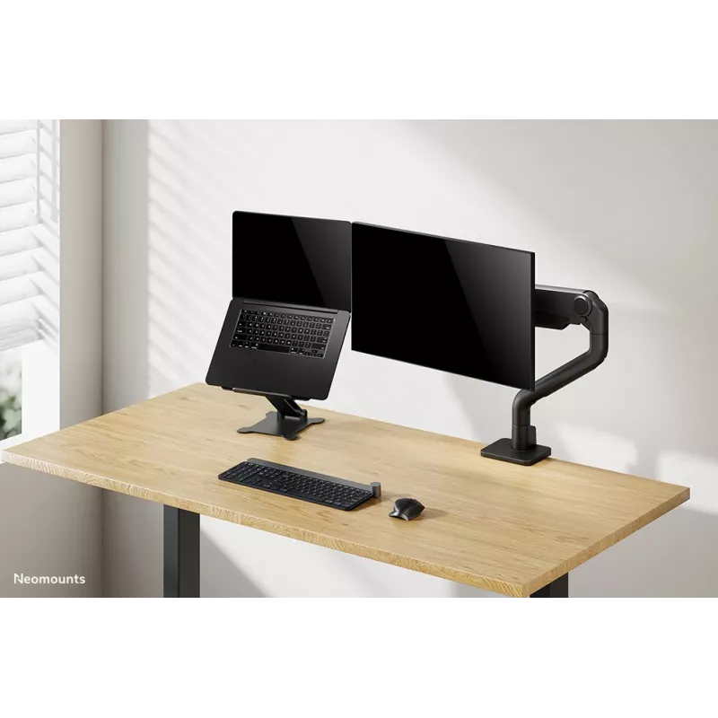 Neomounts DS20-740BL1 laptopstandaard 11-15 inch - in hoogte verstelbaar - opvouwbaar - compact - universeel
