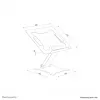 Neomounts DS20-740BL1 laptopstandaard 11-15 inch - in hoogte verstelbaar - opvouwbaar - compact - universeel