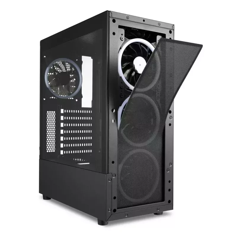 PC-behuizing Sharkoon TK5M RGB ATX desktop zwart