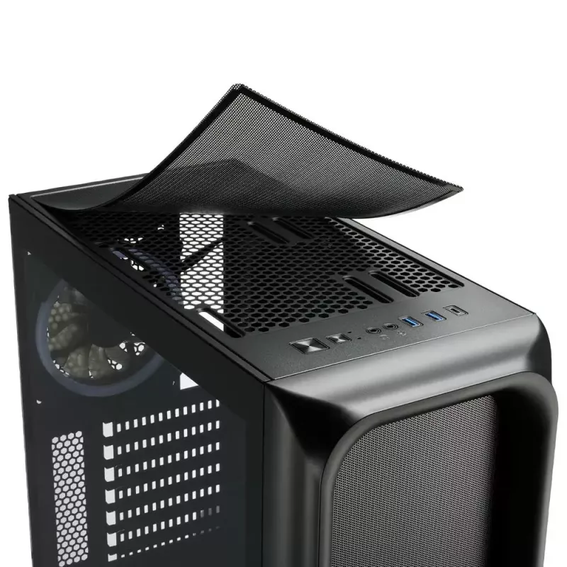 PC-behuizing Sharkoon TK5M RGB ATX desktop zwart